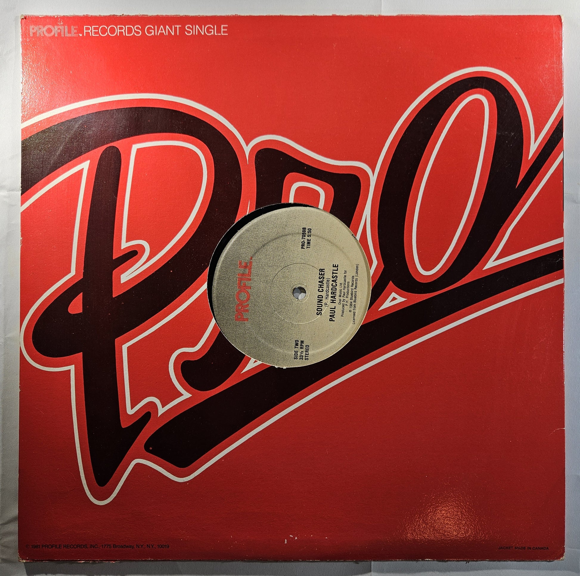 Paul Hardcastle - Rain Forest / Sound Chaser [1984 Used Vinyl Record 12" Single]