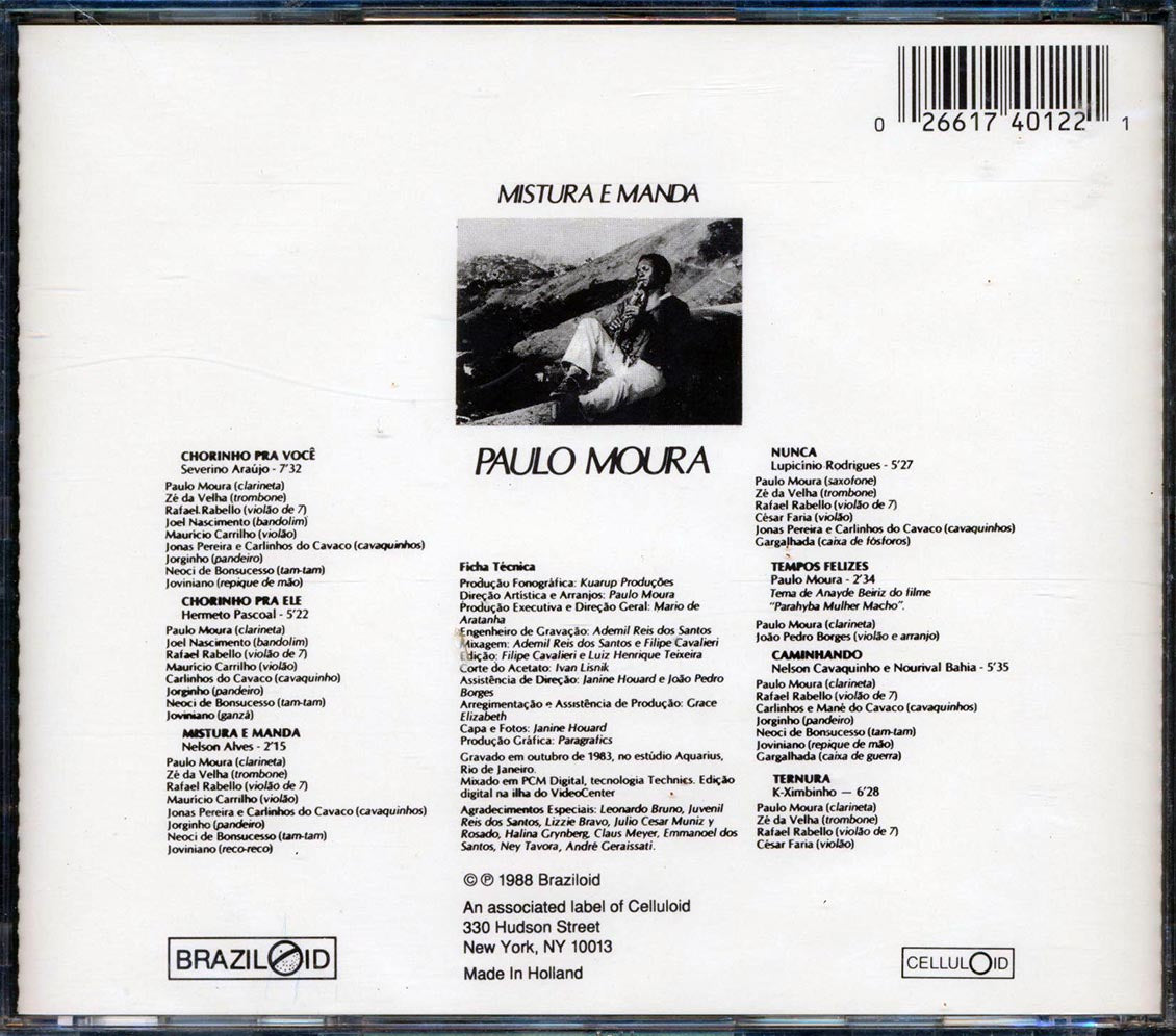 Paulo Moura - Mistura E Manda [1988 New CD]