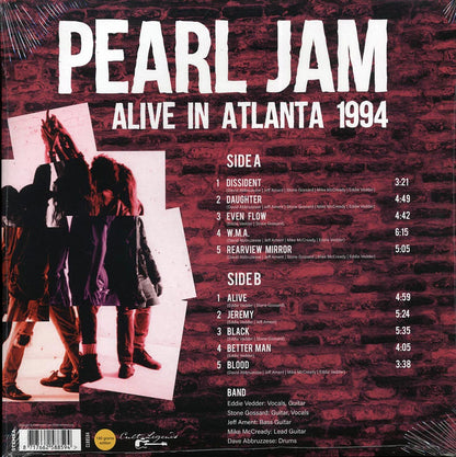 Pearl Jam - Alive in Atlanta 1994 [2023 Unofficial 180G] [New Vinyl Record LP]