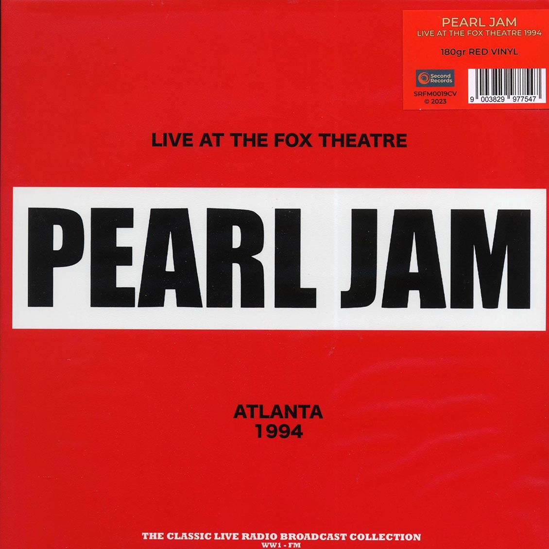 Pearl Jam - Live at The Fox Theatre (Atlanta 1994) [2022 Unofficial Red 180G] [New Vinyl Record LP]