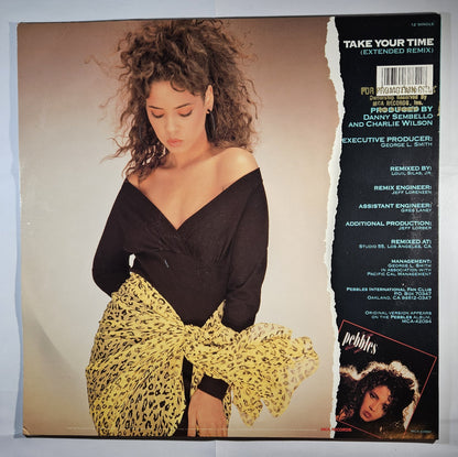 Pebbles - Take Your Time (Extended Remix) [1988 Promo] [Used Vinyl Record 12" Single]