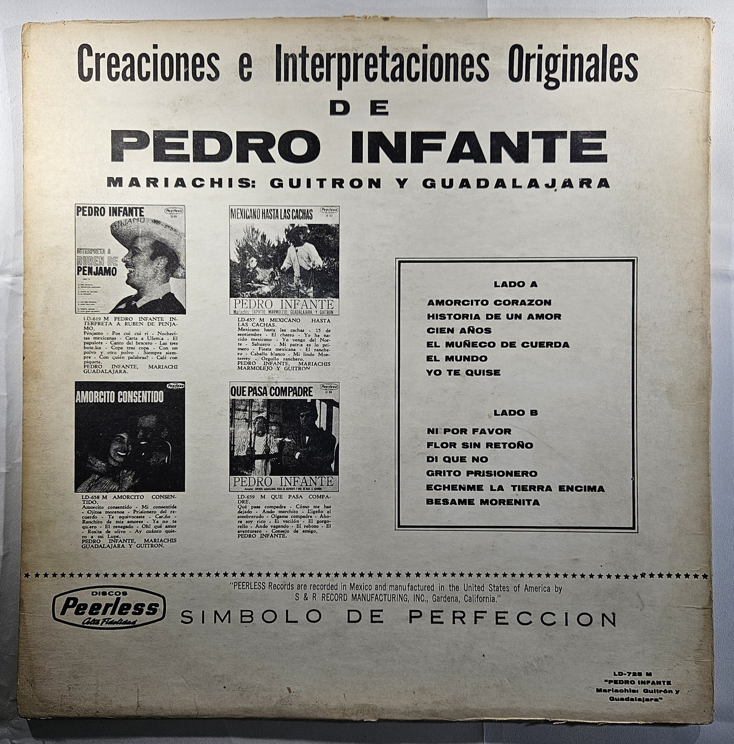 Pedro Infante - Creaciones E Interpretaciones Originales [1964 Used Vinyl LP]