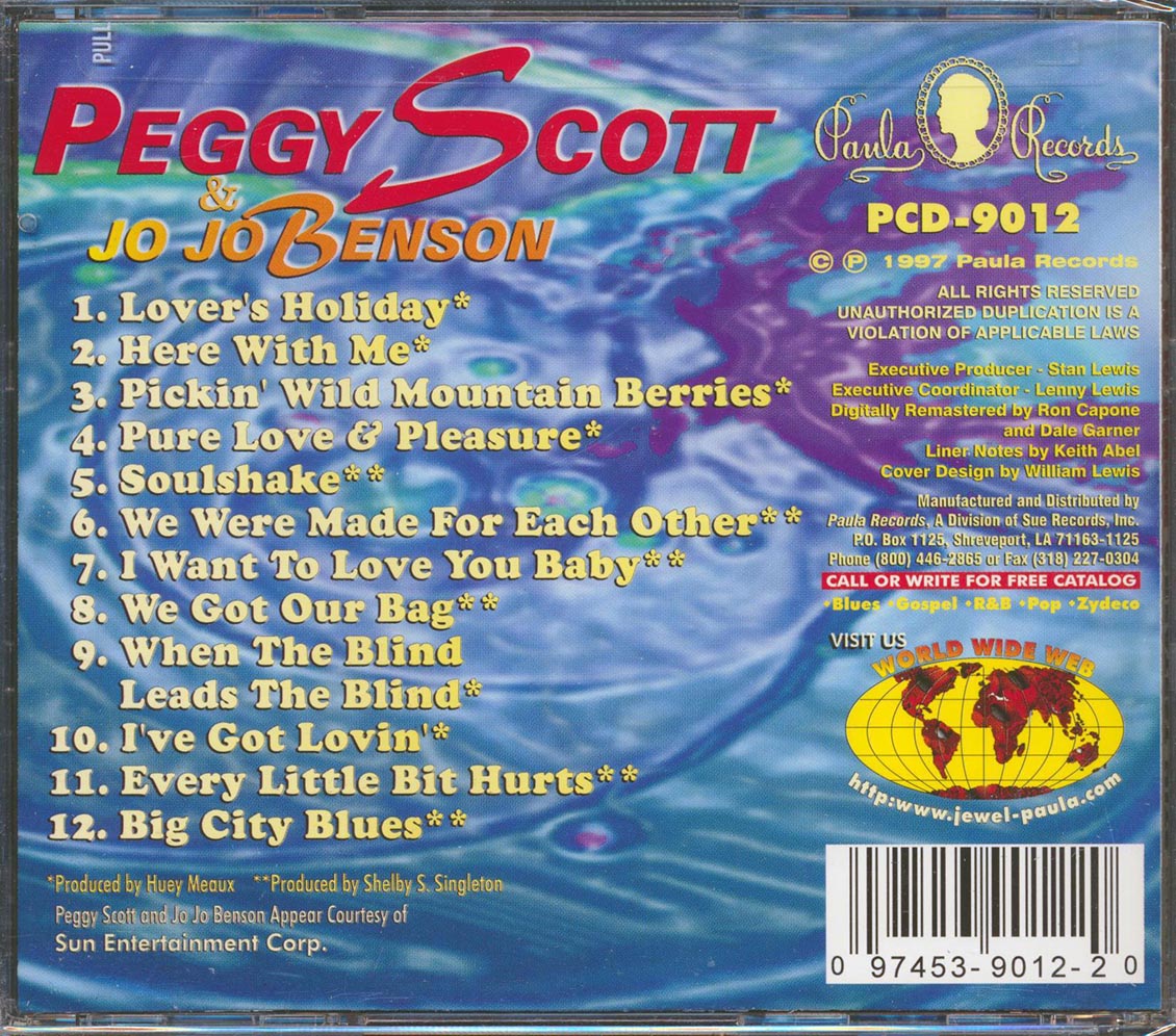 Peggy Scott & Jo Jo Benson - Greatest Hits [1997 Compilation] [New CD]