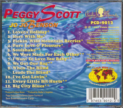 Peggy Scott & Jo Jo Benson - Greatest Hits [1997 Compilation] [New CD]