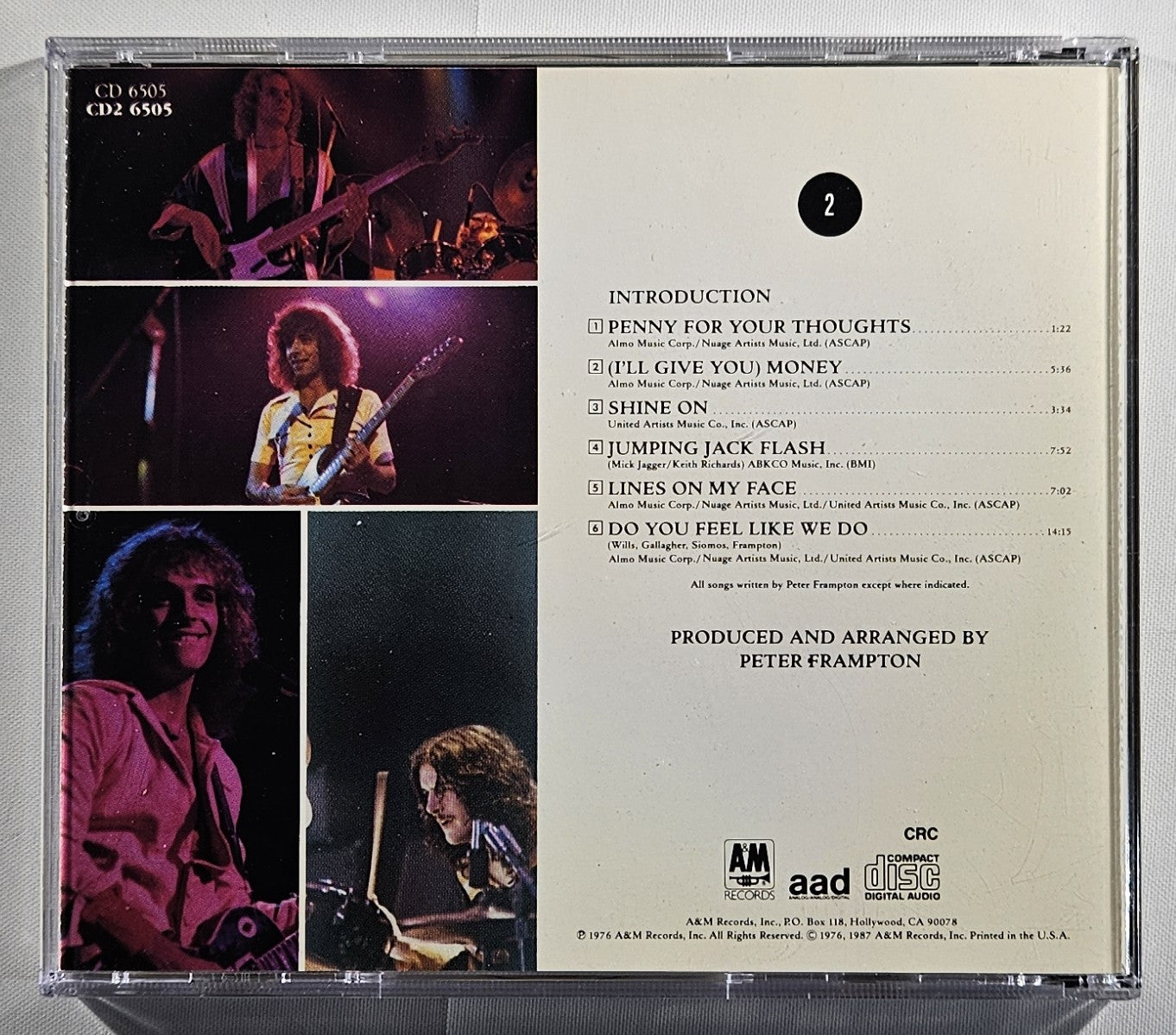 Peter Frampton - Frampton Comes Alive! [1988 Club Edition] [Used Double CD] [B]