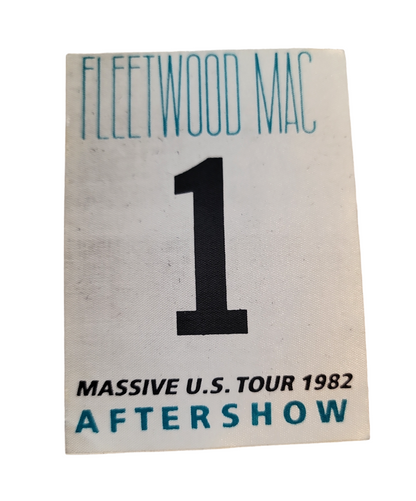 Fleetwood Mac 1 Massive US Tour 1982 Aftershow Backstage Pass