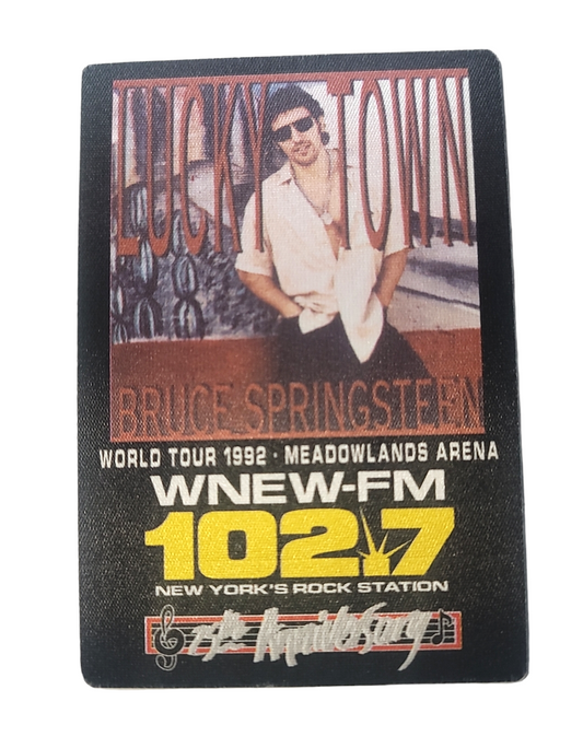 Bruce Springsteen Radio Promo Lucky Town World Tour 1992 Backstage Pass