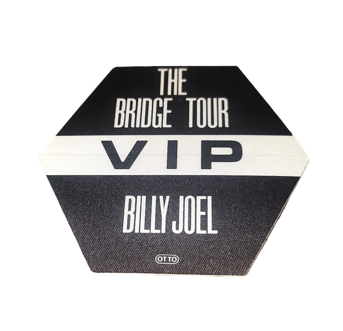 Billy Joel The Bridge Tour 1986 Backstage Pass OTTO Black