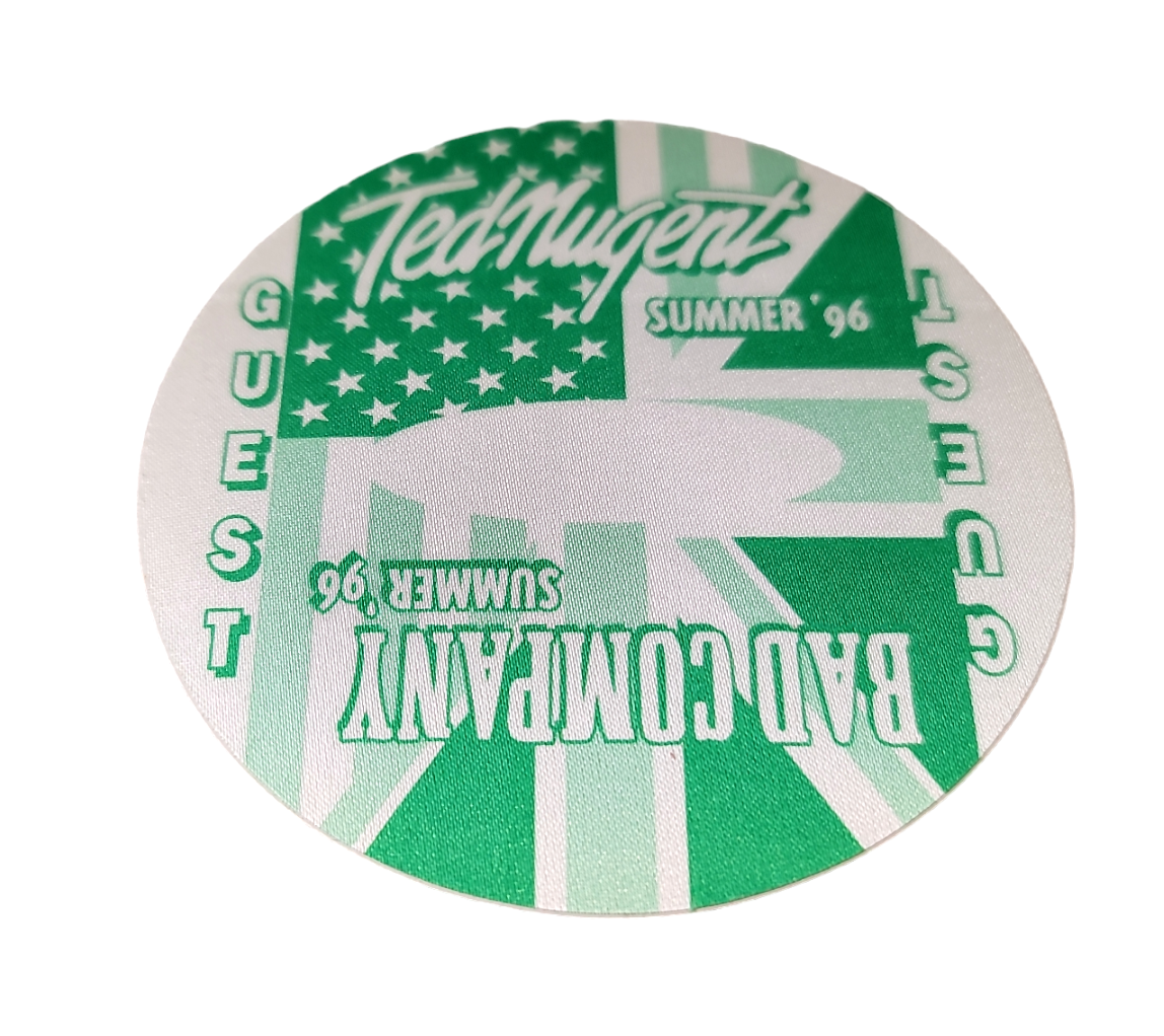 Bad Company & Ted Nugent Summer Tour 1995 Backstage Pass OTTO Guest