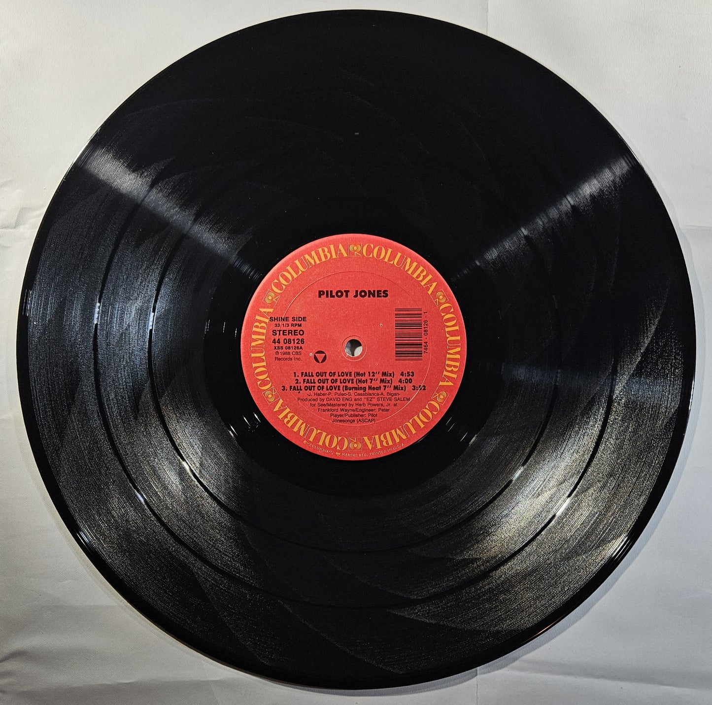 Pilot Jones - Fall Out of Love [1988 Promo] [Used Vinyl Record 12" Single]