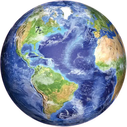 Planet Earth 1000 Piece Round Jigsaw Puzzle Peter Pauper