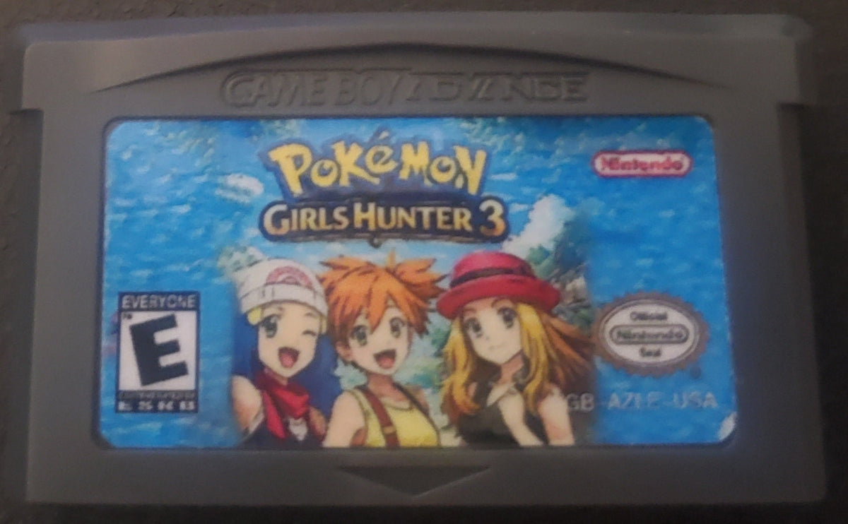 Pokemon Girls Hunter 3 GBA Pokemon ROM Hack Video Game Boy Advance