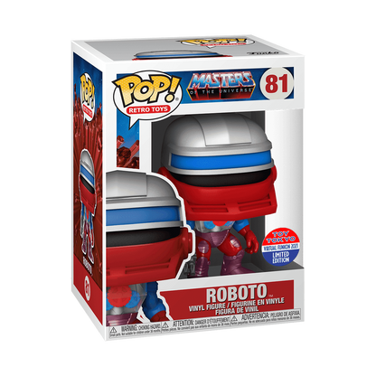 Masters Of The Universe Roboto Toy Tokyo Exclusive #81 Funko Pop Vinyl Figure