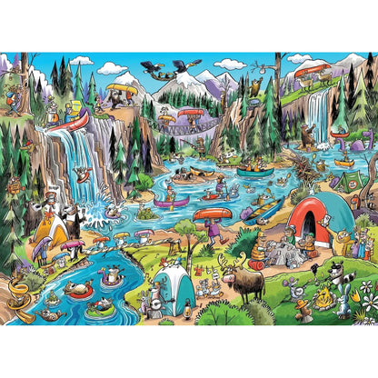 Portage Pandemonium 1000 Piece Jigsaw Puzzle Cobble Hill