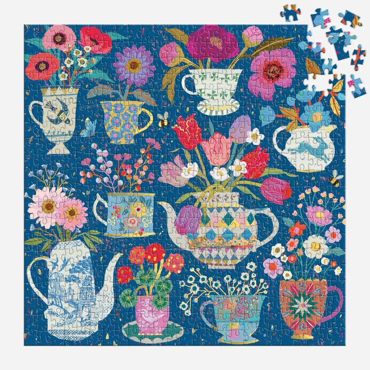 Potted Teacups 500 Piece Jigsaw Puzzle Galison