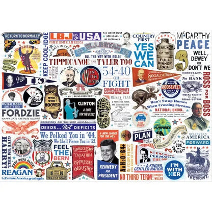 Presidential Campaign Slogans 1000 Piece Jigsaw Puzzle UPG
