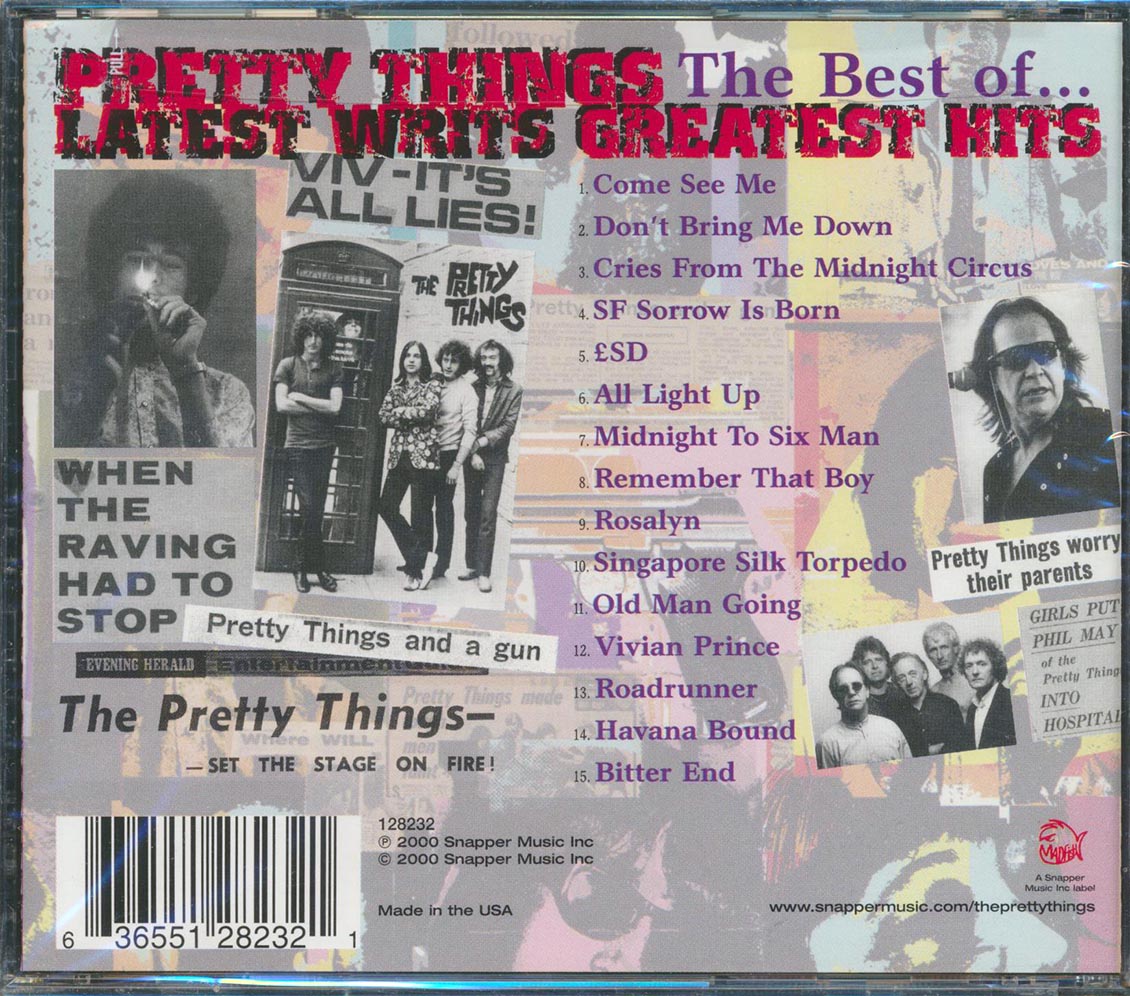 Pretty Things - Latest Writs: The Best Of...Greatest Hits [2000 New CD]