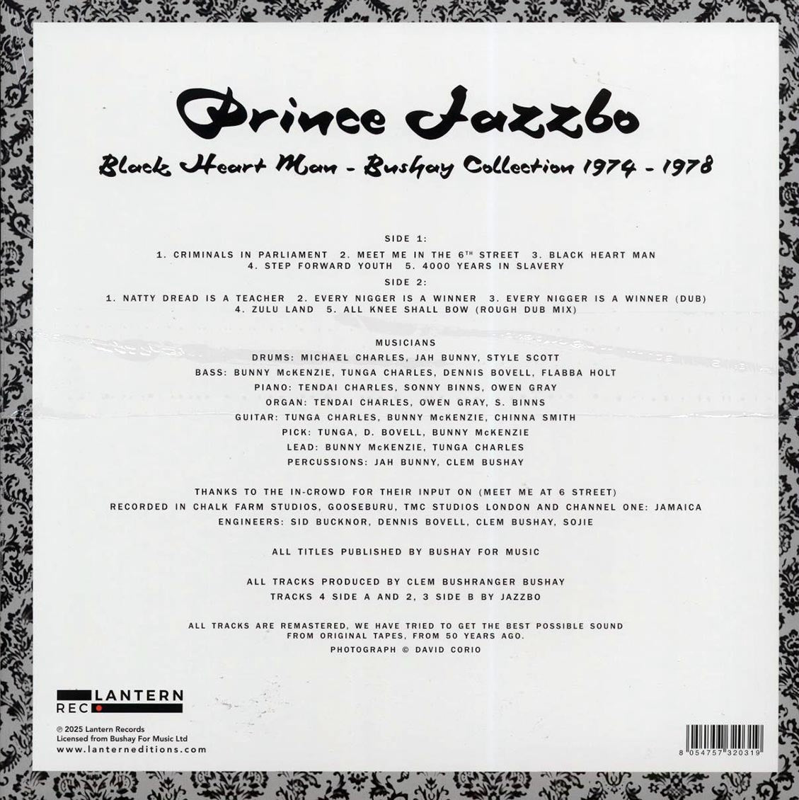 Prince Jazzbo - Black Heart Man [2025 Record Store Day Limited Compilation] [New Vinyl Record LP]