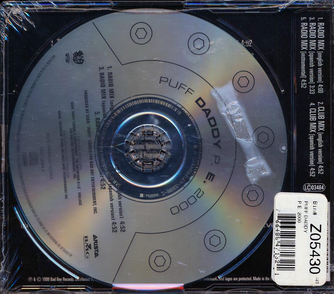 Puff Daddy Featuring Hurricane G - P.E. 2000 [1999 New CD Single]