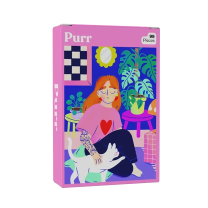 Purr 99 Piece Mini Jigsaw Puzzle Puzzledly