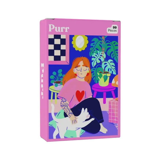 Purr 99 Piece Mini Jigsaw Puzzle Puzzledly