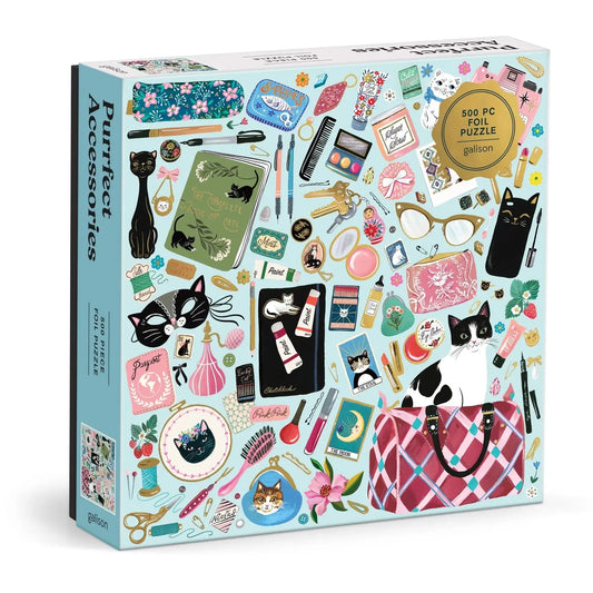 Purrfect Accessories 500 Piece Jigsaw Puzzle Galison