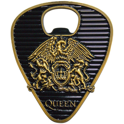 Queen  - Gold Crest Plectrum Bottle Opener Magnet