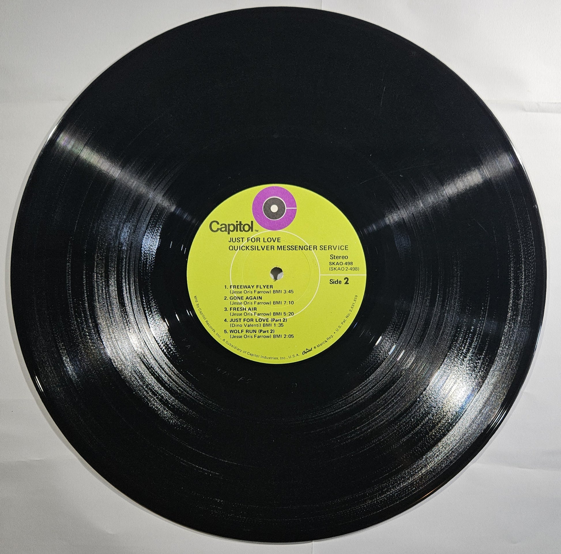 Quicksilver Messenger Service - Just for Love [1973 Used Vinyl Record LP]