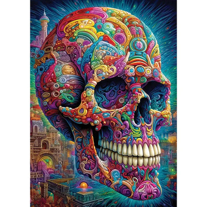 Quirky Skull 1000 Piece Jigsaw Puzzle Enjoy