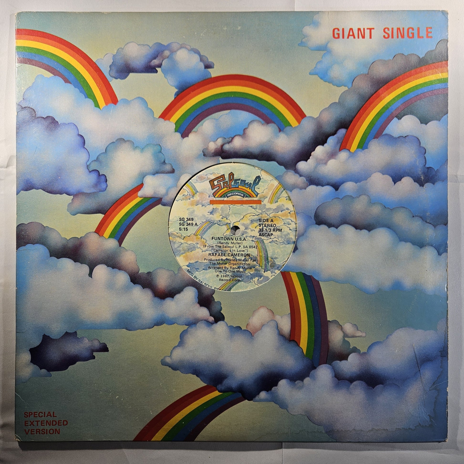 Rafael Cameron - Funtown U.S.A. [1981 Used Vinyl Record 12" Single]