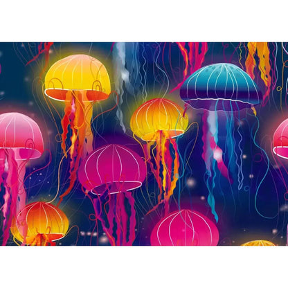 Rainbow of Jellyfish 500 Piece Jigsaw Puzzle Trefl