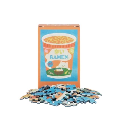 Ramen 99 Piece Mini Jigsaw Puzzle Happily
