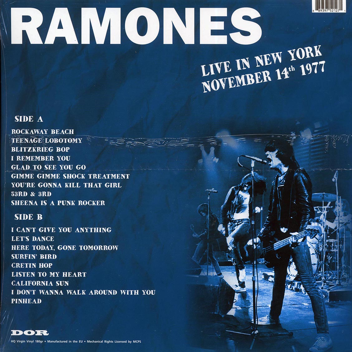 Ramones - Live in New York [2017 Unofficial Orange 180G] [New Vinyl Record LP]