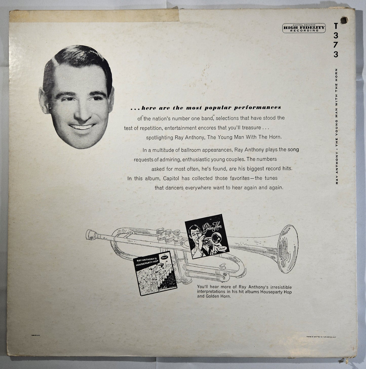 Ray Anthony - The Young Man With the Horn [Reissue] [Used Vinyl Record LP]