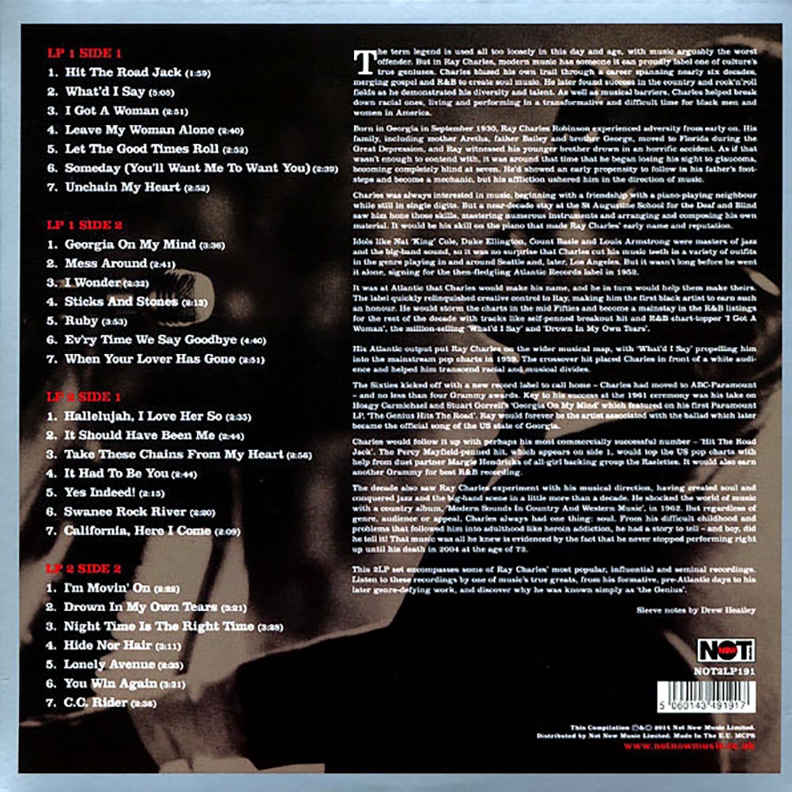 Ray Charles - The Ultimate Collection [2018 Reissue 180G Color] [New Double Vinyl Record LP]