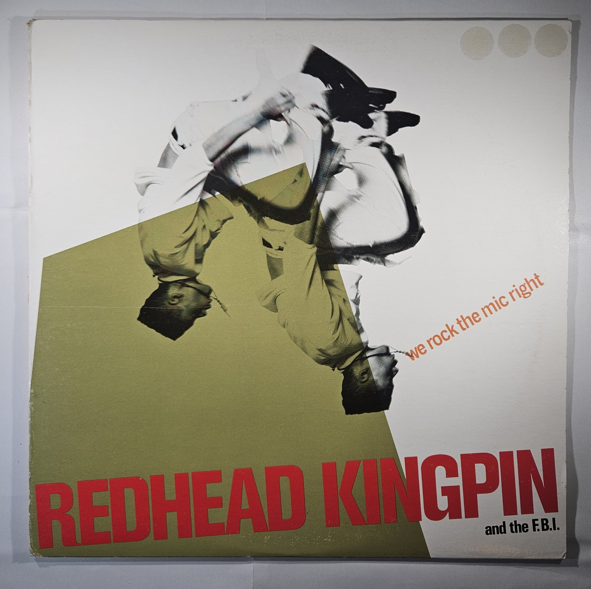 Redhead Kingpin and the FBI - We Rock the Mic Right [1989 Promo] [Used Vinyl Record 12" Single]