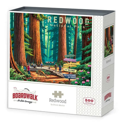 Redwood National Park 500 Piece Jigsaw Puzzle Boardwalk