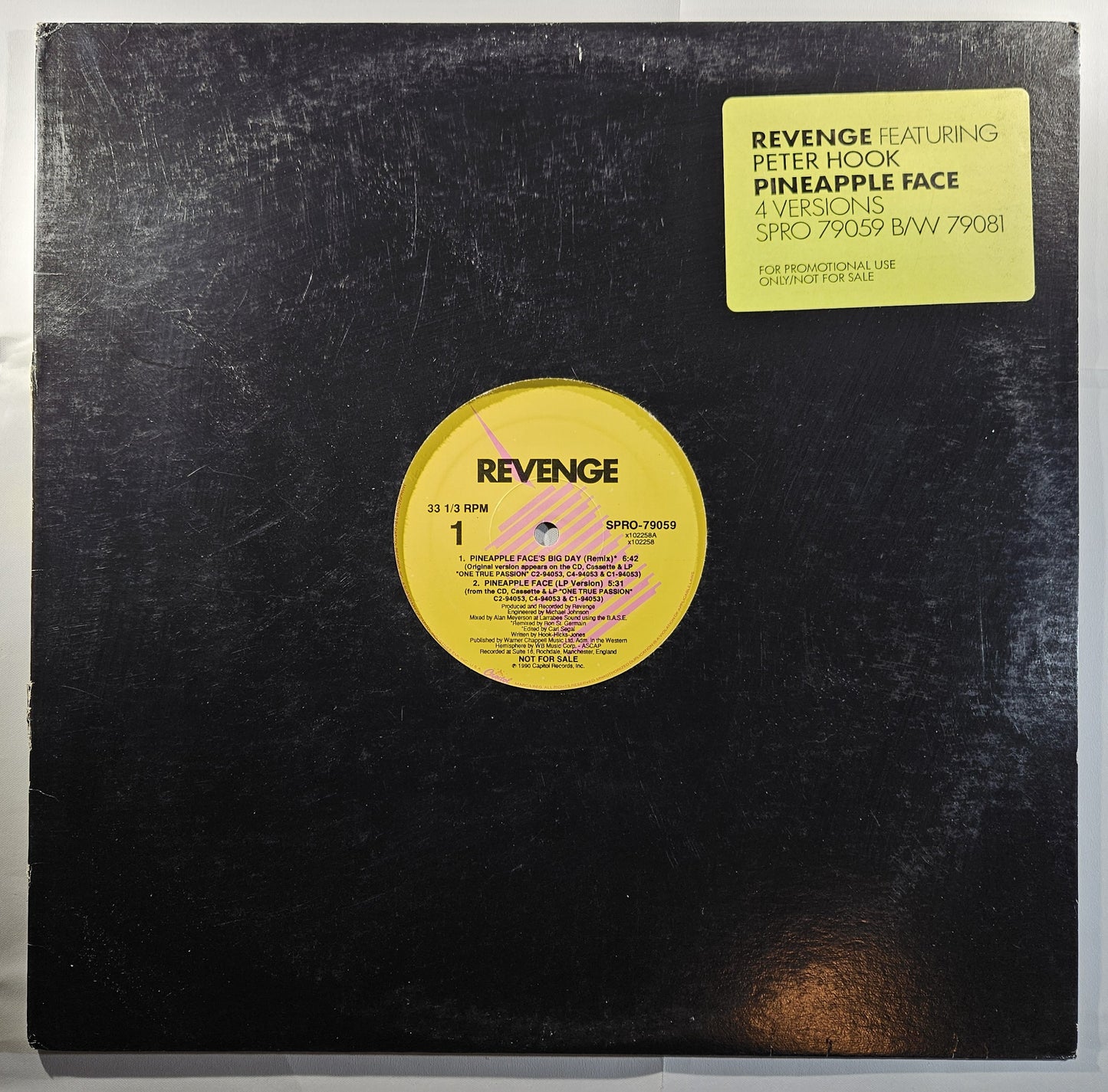 Revenge - Pineapple Face [1990 Promo] [Used Vinyl Record 12" Single]