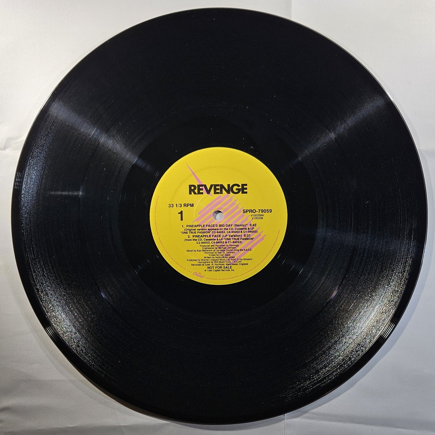 Revenge - Pineapple Face [1990 Promo] [Used Vinyl Record 12" Single]