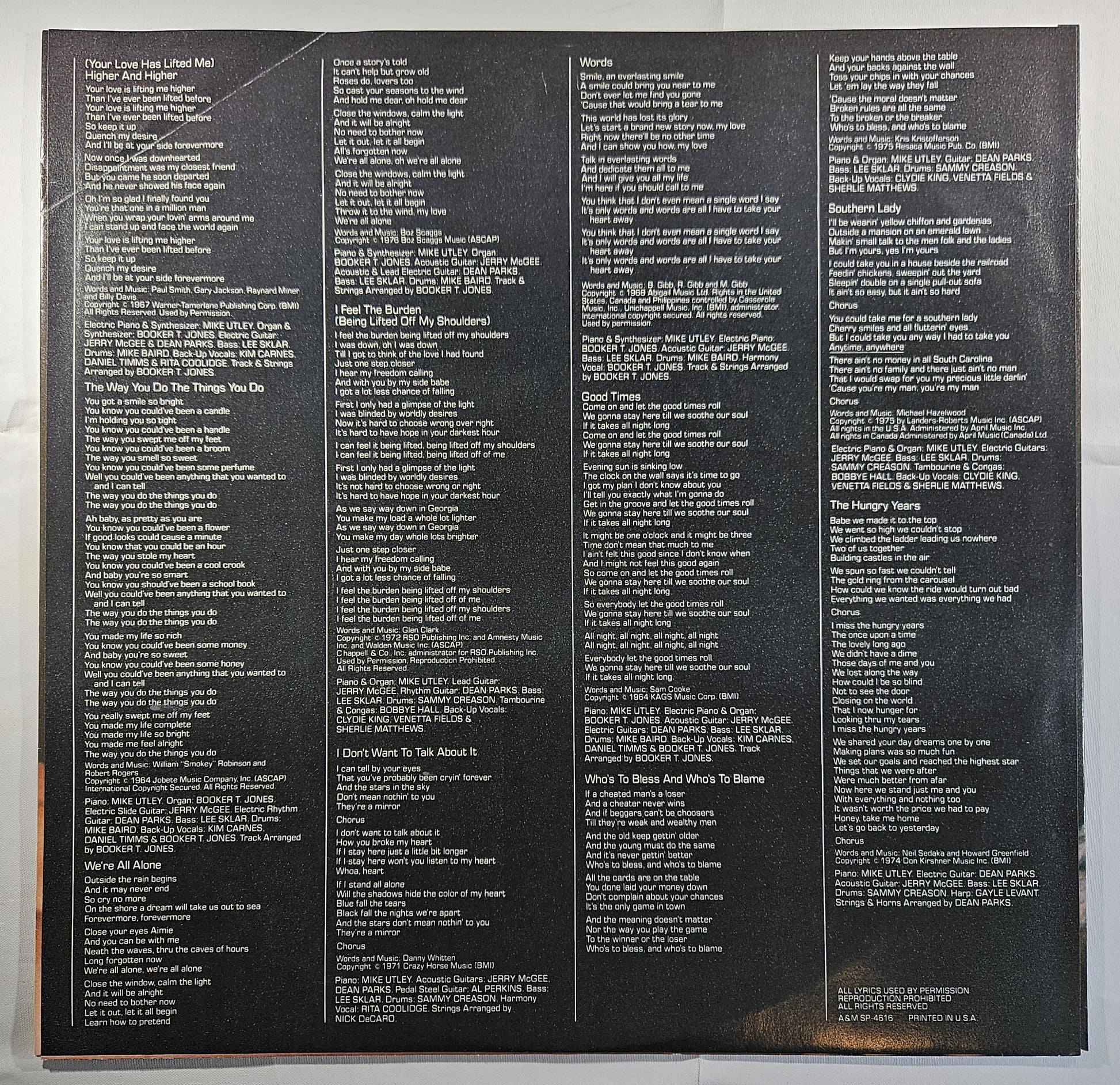 Rita Coolidge - Anytime...Anywhere [1977 Monarch Press] [Used Vinyl Record LP]