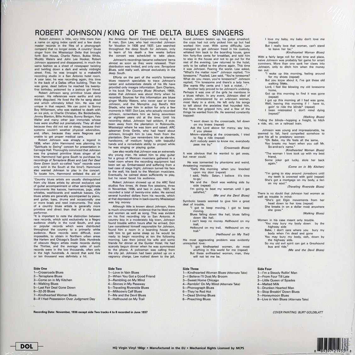 Robert Johnson - King of the Delta Blues Singers [2022 Compilation Reissue 180G] [New Double Vinyl Record LP]