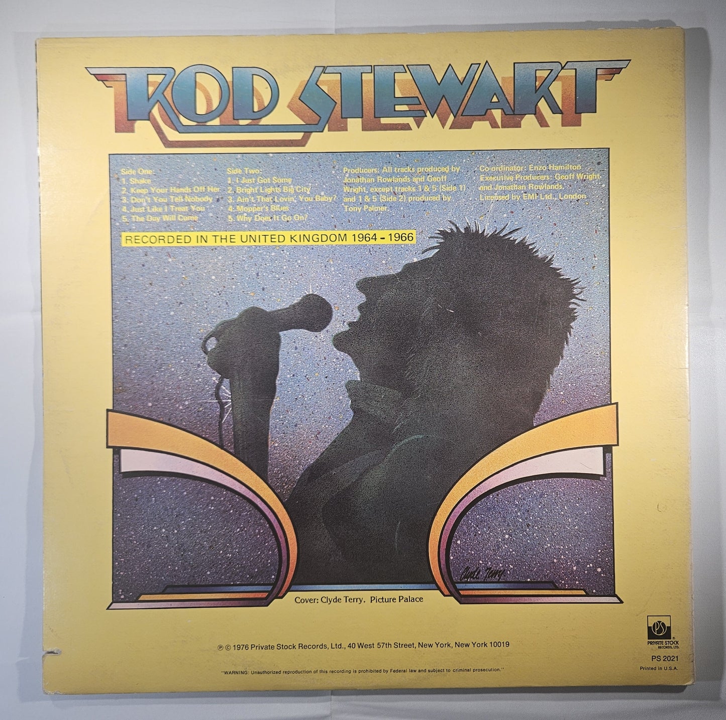 Rod Stewart - A Shot of Rhythm and Blues [1976 Compilation] [Used Vinyl Record LP]