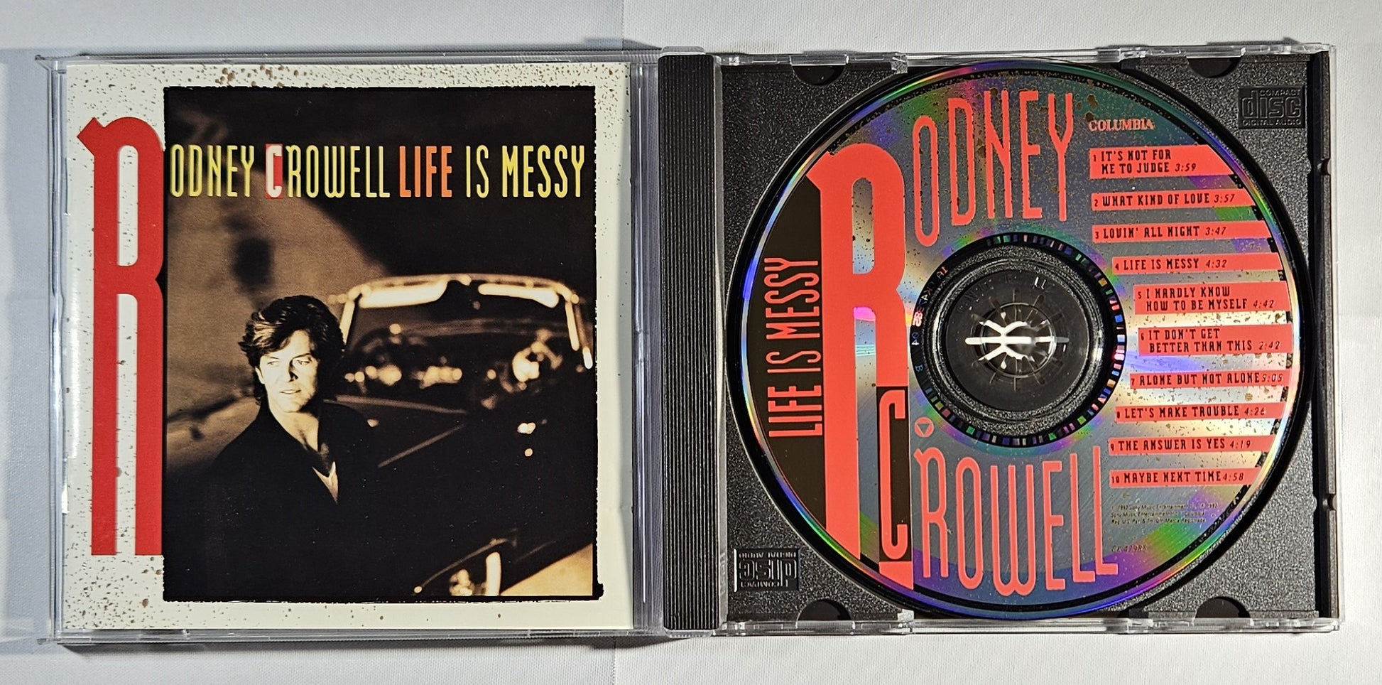 Rodney Crowell - Life Is Messy [1992 Pitman Pressing] [Used CD]