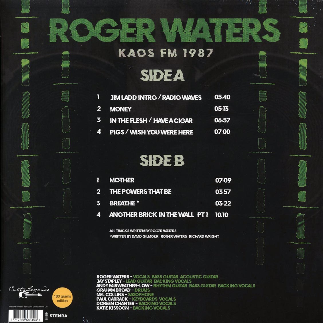 Roger Waters - KAOS FM 1987 [2022 Unofficial] [New Vinyl Record LP]