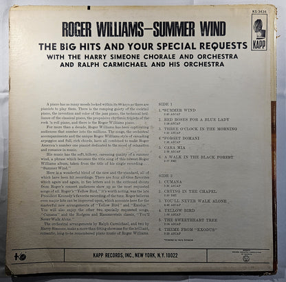 Roger Williams - Summer Wind and Your Special Requests [1965 Used Vinyl Record]