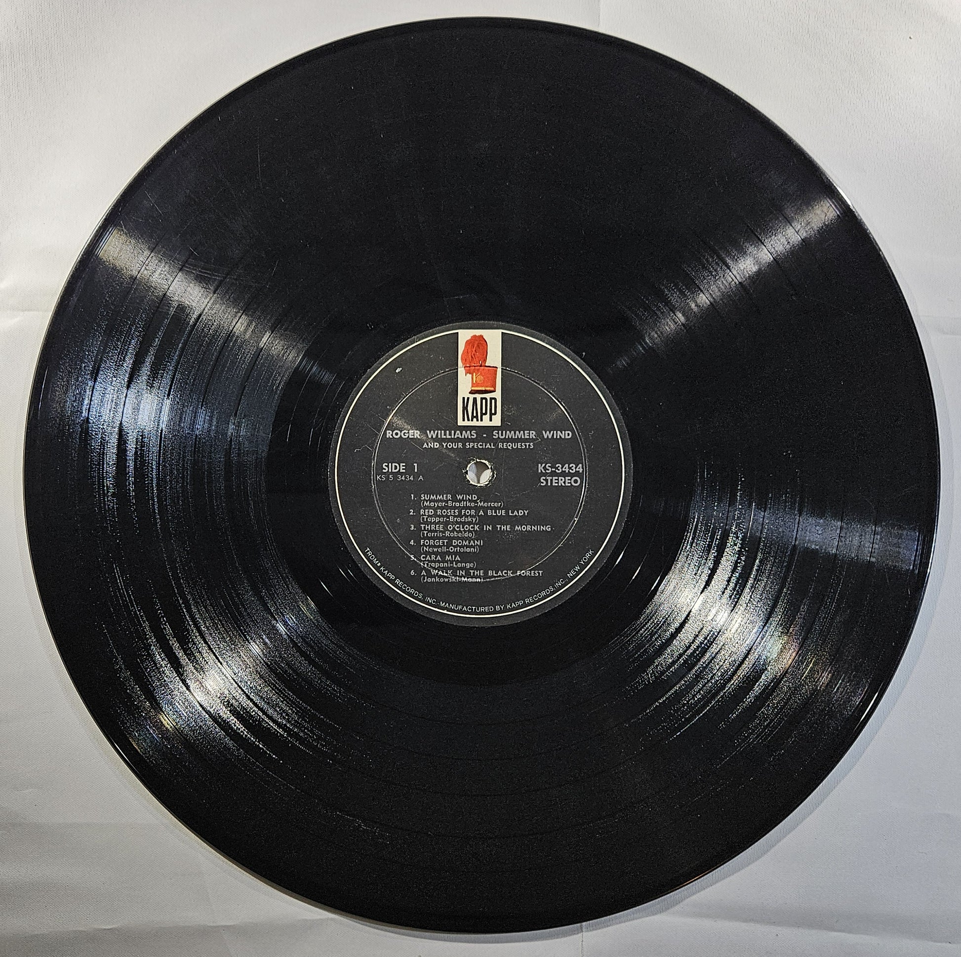 Roger Williams - Summer Wind and Your Special Requests [1965 Used Vinyl Record]
