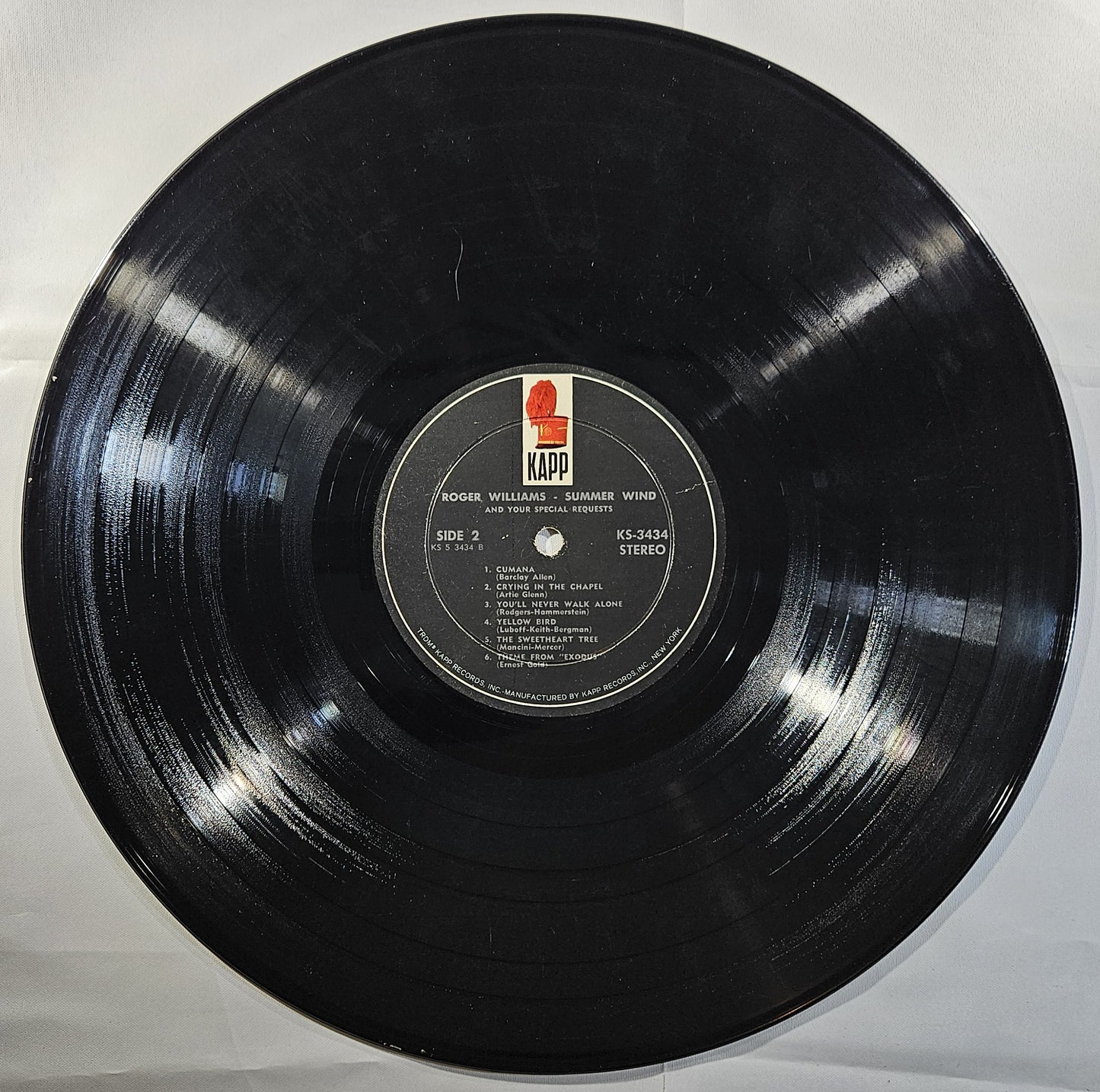 Roger Williams - Summer Wind and Your Special Requests [1965 Used Vinyl Record]
