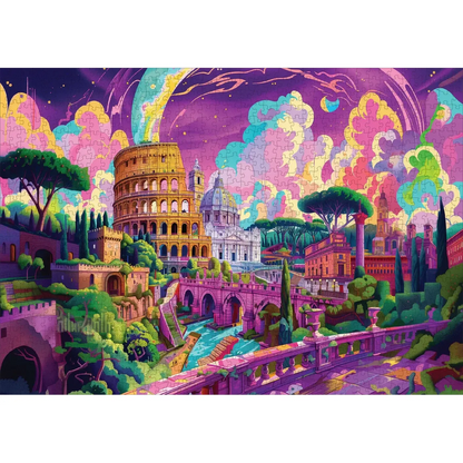 Roman Riddle 1000 Piece Jigsaw Puzzle Trippy