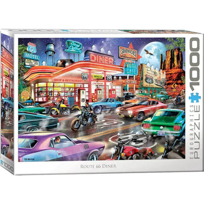 Route 66 Diner 1000 Piece Jigsaw Puzzle Eurographics