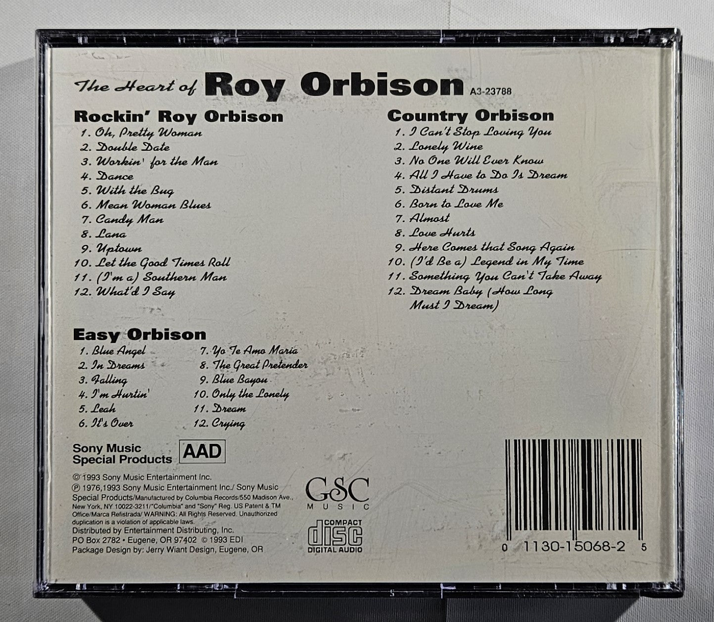 Roy Orbison - The Heart Of [1993 Compilation] [Used Triple CD]
